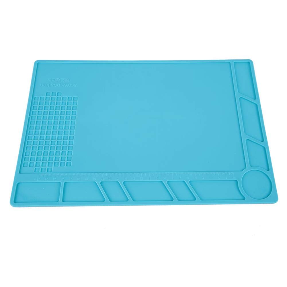 High-Temperature Heat Resistant Soldering Mat (500°C) - Non-Slip Insulation Pad for Soldering Station, Watch & Phone Repair - Perfect for Electronics Workbench, DIY Projects & Jewelry Making