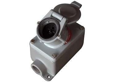Larson Electronics 1111OP87KGS Explosion Proof Outlet - 20 Amp, 125VAC, 3/4 Inch Feed Thru - Heavy Duty Industrial Electrical Outlet for Hazardous Locations - Perfect for Oil Rigs, Chemical Plants & Manufacturing Facilities
