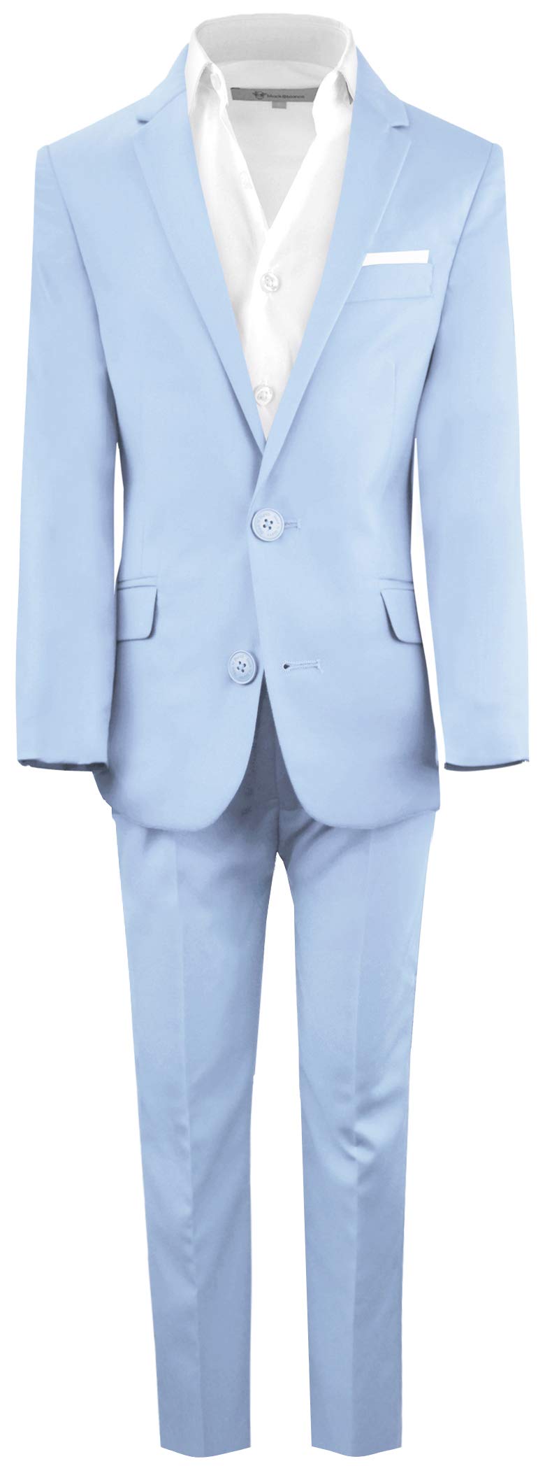 Black n Bianco Boys' First Class Slim Fit Suits - Lightweight Blazer & Dress Pants Set for Weddings, School Photos & Special Occasions | Baby Muffin Collection
