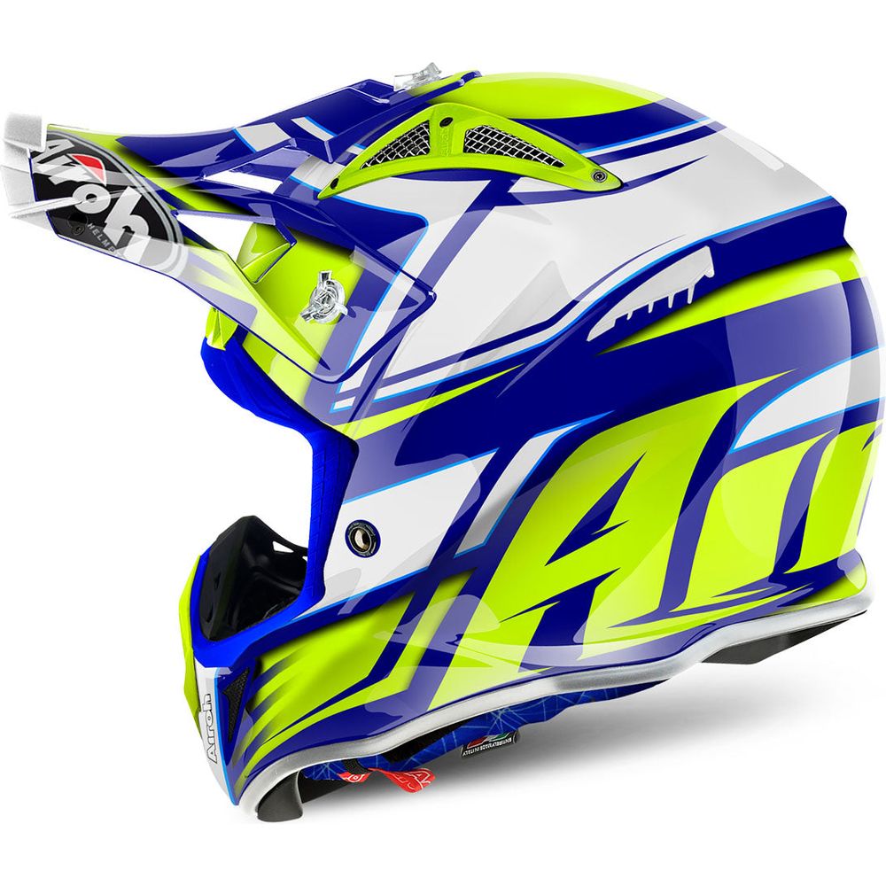 Airoh Aviator 2.2 Restyle Motorcycle Helmet - Yellow Matte Finish - DOT & ECE Certified - Lightweight & Ventilated for Street & Racing - Perfect for Urban Commuting & Track Days