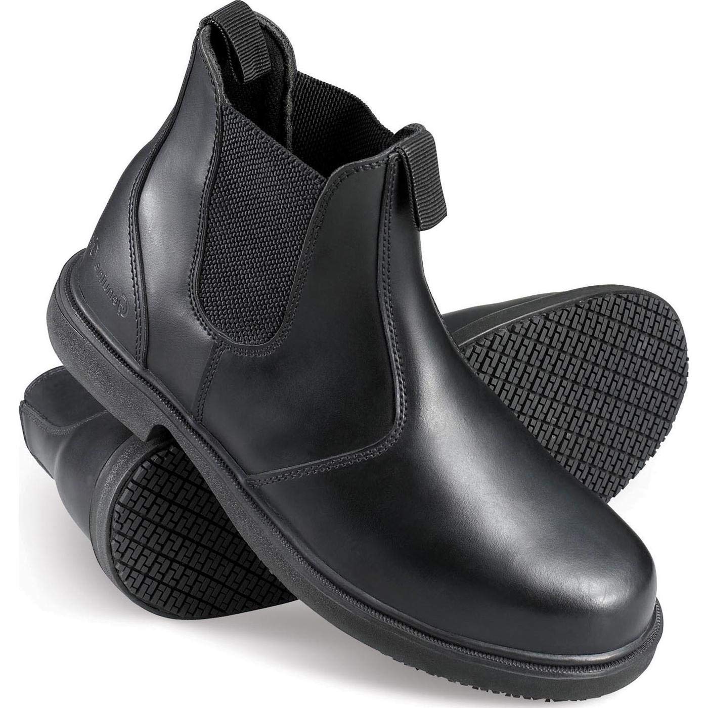 **Men's 7141 Slip-Resistant Pull-On Work Boots - Wide Width for Comfort & Durability - Ideal for Construction, Landscaping & Heavy-Duty Work**
