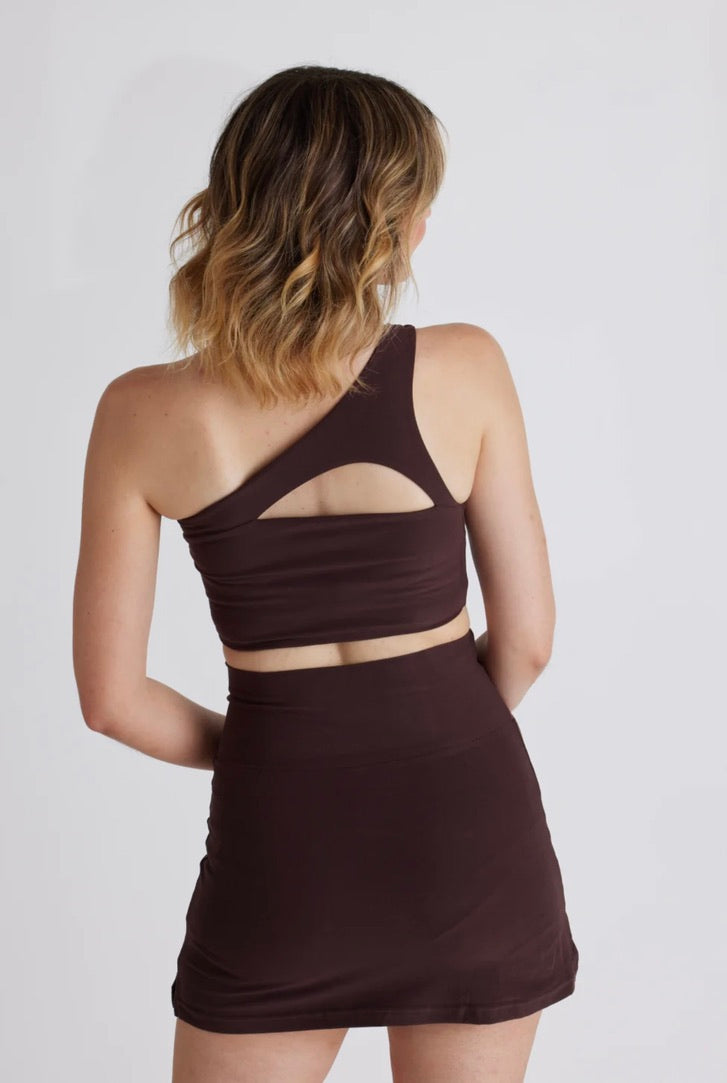 Chic Chai One Shoulder Top for Women - Trendy Off-Shoulder Blouse for Party & Night Out - Perfect for Date Night, Clubwear, and Summer Fashion