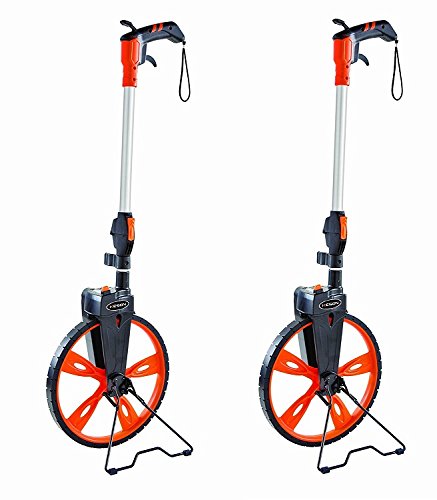 Keson RRT12 3-Foot Top Reading Measuring Wheel with Center Line - Accurate Distance Measurement Tool (2-Pack) - Perfect for Construction, Landscaping & Road Survey Work