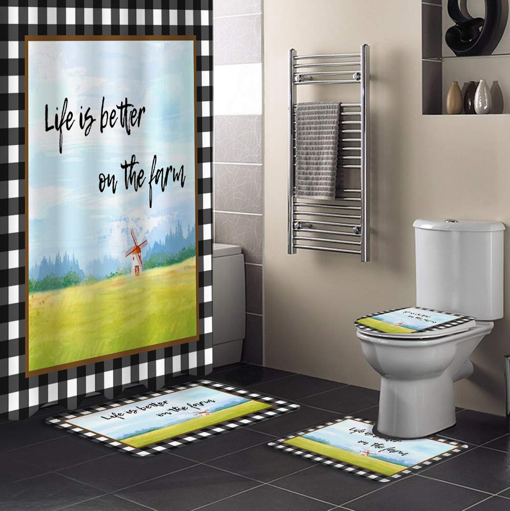 4-Piece Farmhouse Bathroom Set - 72