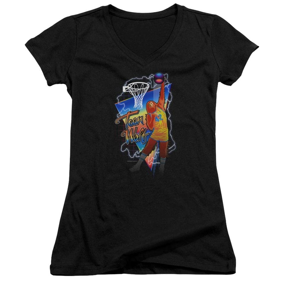 Teen Wolf Electric V-Neck T-Shirt for Juniors - Casual Wear