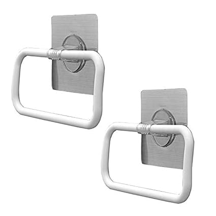HEXAHOME Heavy Duty Plastic Towel Rack - Wall Mounted Bathroom Towel Holder with Rustproof Finish for Kitchen & Bathroom Organization | Perfect for Small Spaces, Apartments, and RV Bathrooms