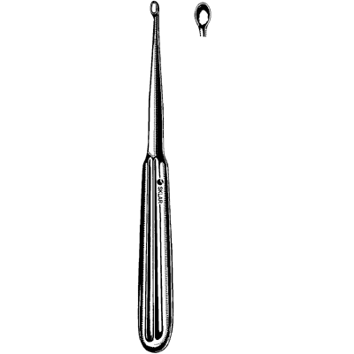 Dermal Curette Oval #0 06 4112 - Professional Skin Biopsy Tool for Dermatologists & Aestheticians - Perfect for Mole Removal & Skin Tag Excision