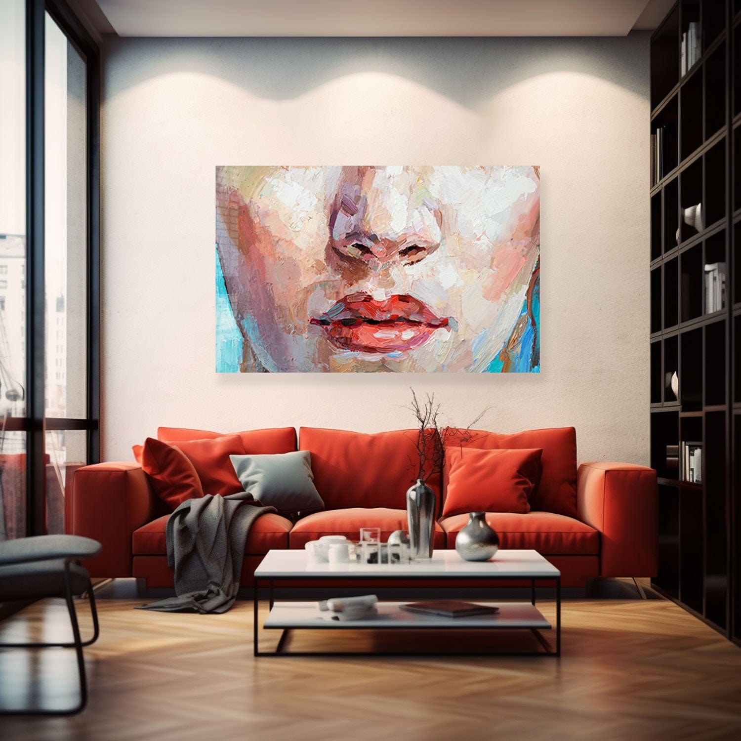 Innocence Painting - Tempered Glass Wall Art Decor for Living Room, Bedroom & Office - Modern Home & Office Wall Decor