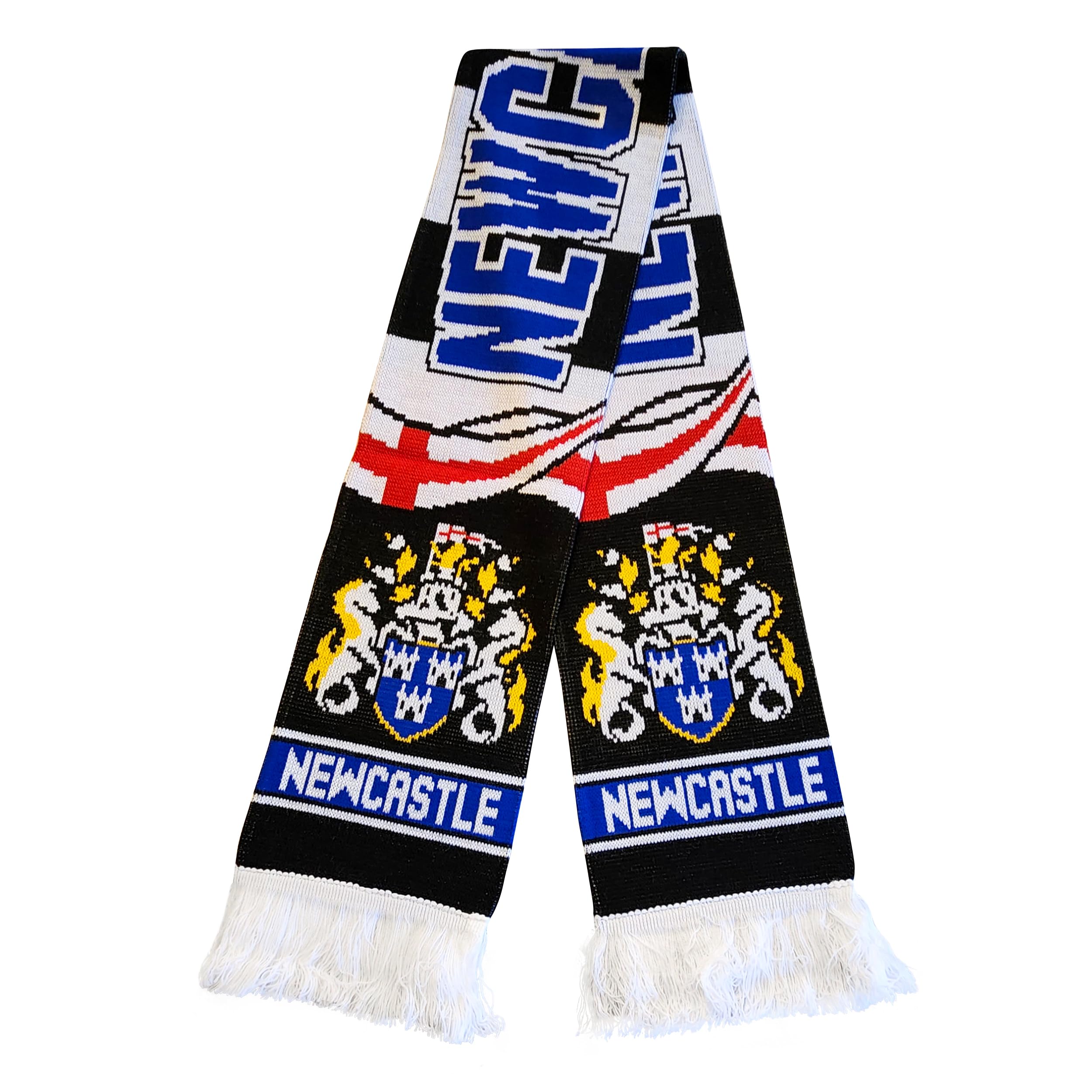 Newcastle United Soccer Fan Scarf - Premium Acrylic Knit Football Scarf for Men & Women - Perfect for Match Days, Stadium Support & Cold Weather