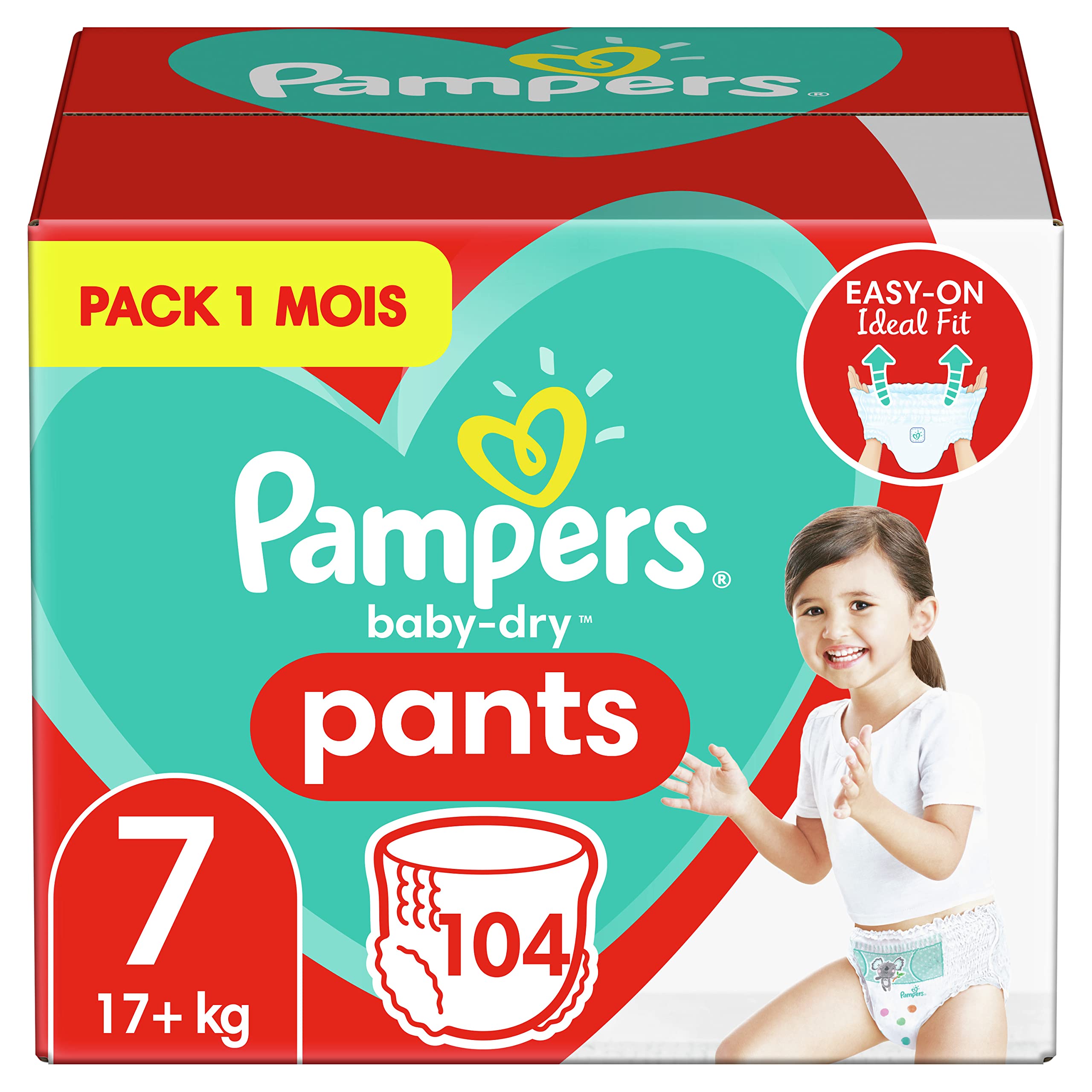 Pampers Baby-Dry Diapers - Ultra Absorbent Overnight Protection for Newborns & Toddlers - Perfect for Nighttime Sleep & Daytime Play