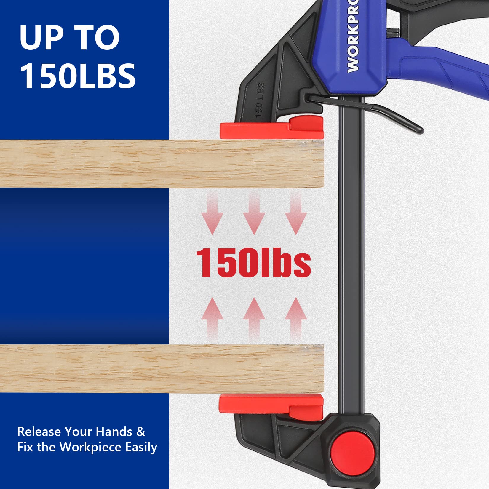WORKPRO 25-Piece Jig Saw Blades & 4 Mini Clamps for Woodworking DIY Projects