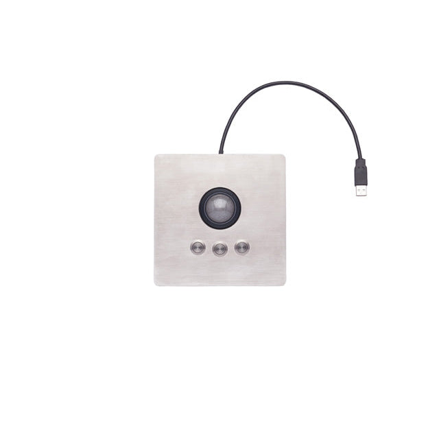 iKey Panel Mount Industrial Optical Trackball - Durable USB Trackball Mouse for Harsh Environments | Perfect for Control Panels, Medical Equipment & Industrial Workstations
