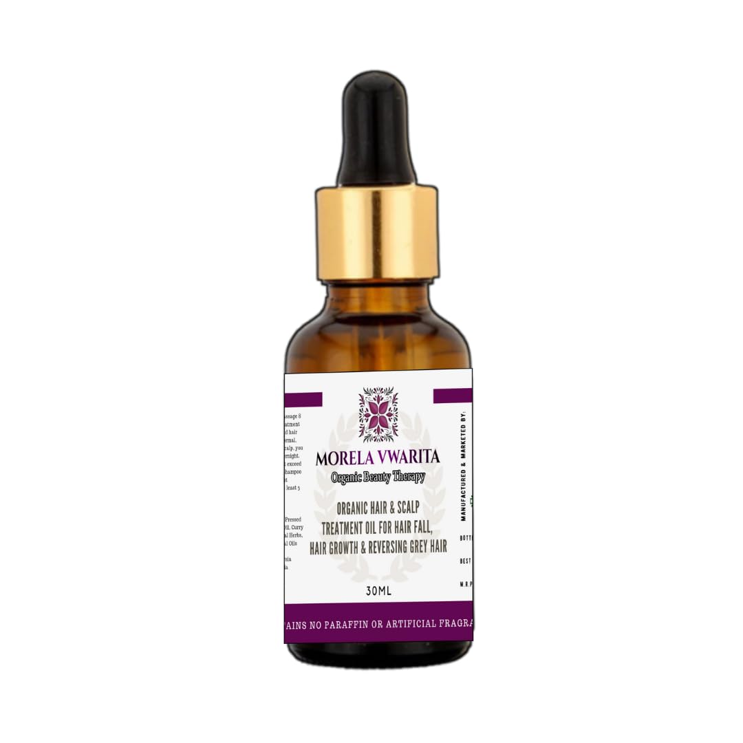 Organic Morela Vwarita Hair Growth Oil for Women - Natural Hair Fall Treatment & Scalp Care | Promotes Thicker, Stronger Hair for Daily Use & Styling