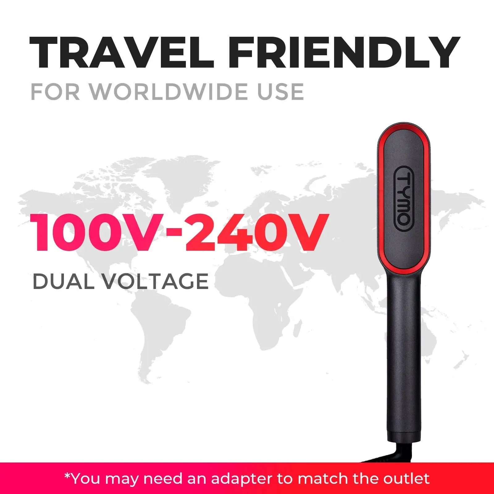 TYMO Ring Plus - 2-in-1 Hair Curling & Styling Iron with Adjustable Temperature, Perfect for Home Salon & Travel Styling