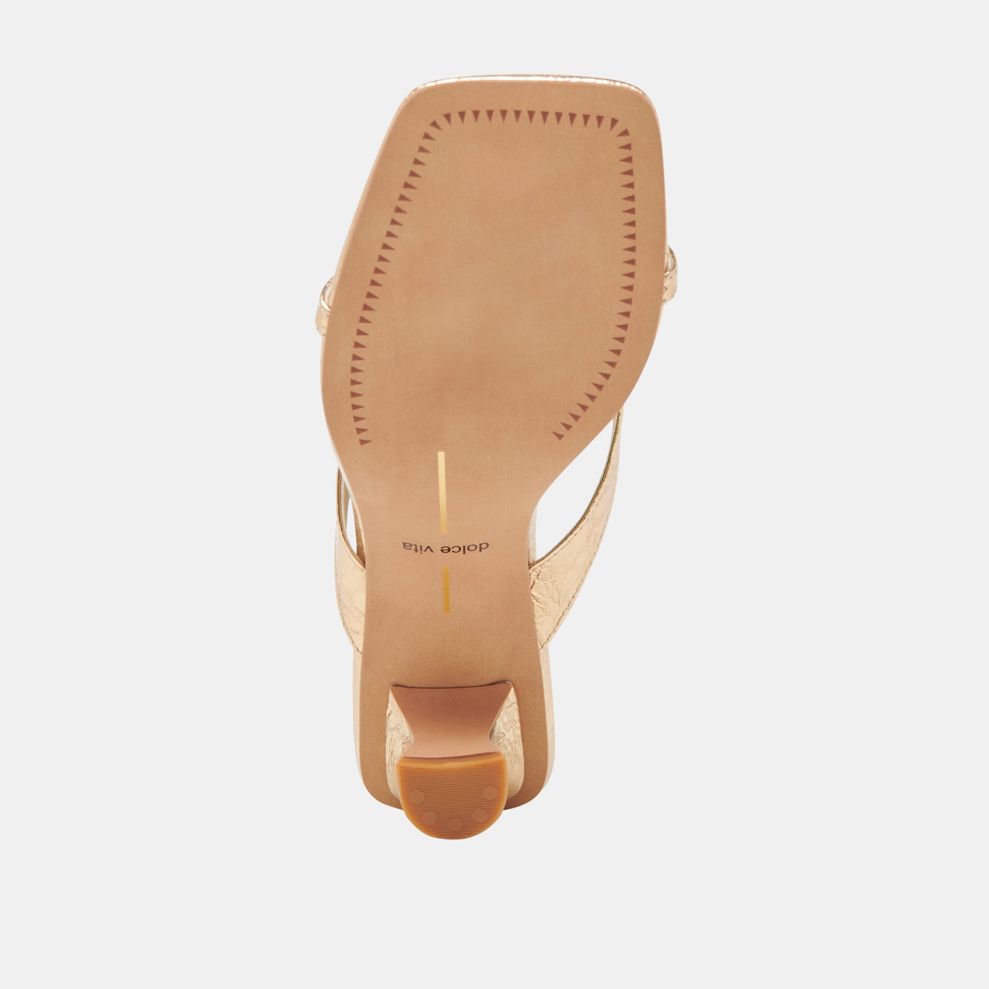 BREVEL Women's Gold Distressed Leather Heels - Stylish High Heels for Parties, Weddings & Evening Events