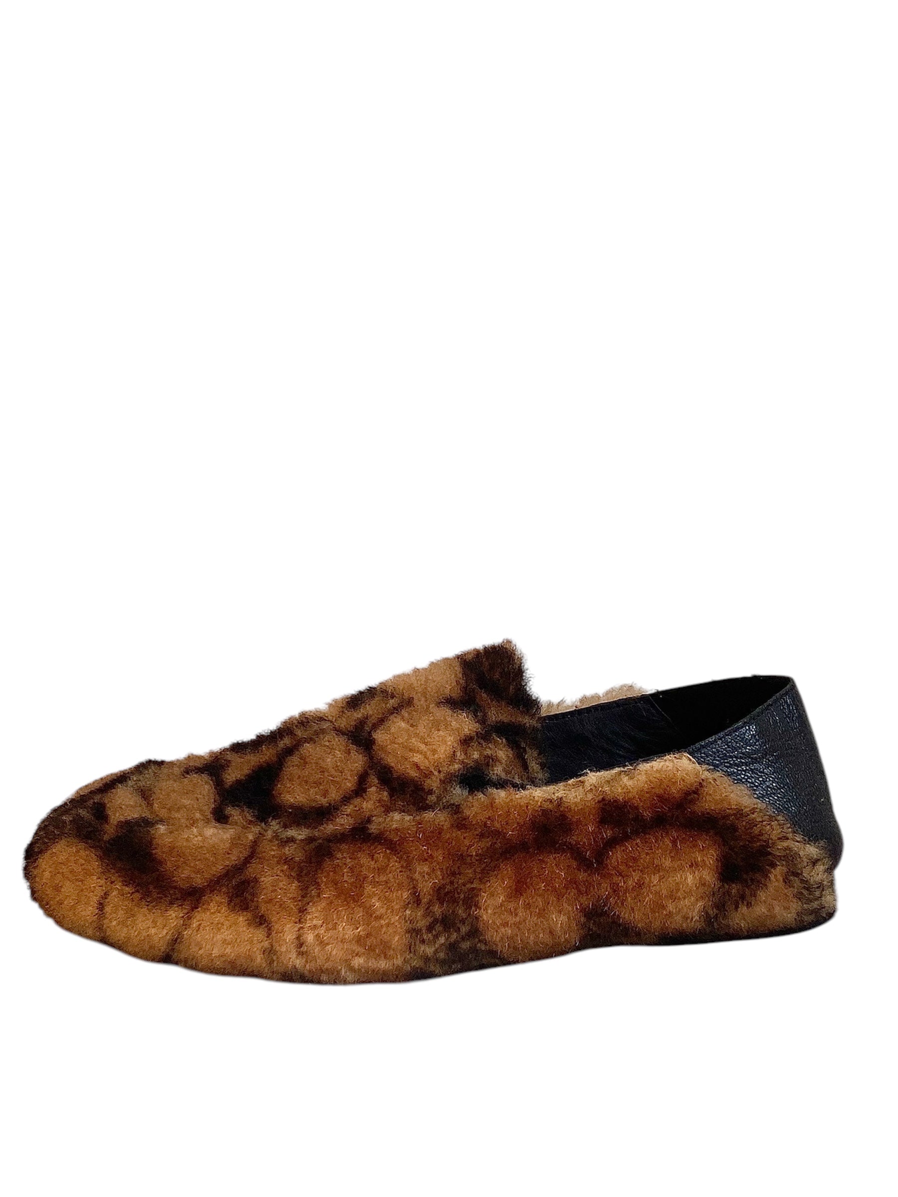 Coach Shearling Slippers for Women - Soft & Cozy House Shoes - Perfect for Winter, Home & Lounge Wear