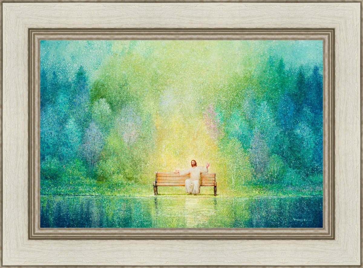 Come Unto Me and I Will Give You Rest - Inspirational Christian Wall Art for Home Decor & Church - Perfect for Bedroom, Living Room & Office