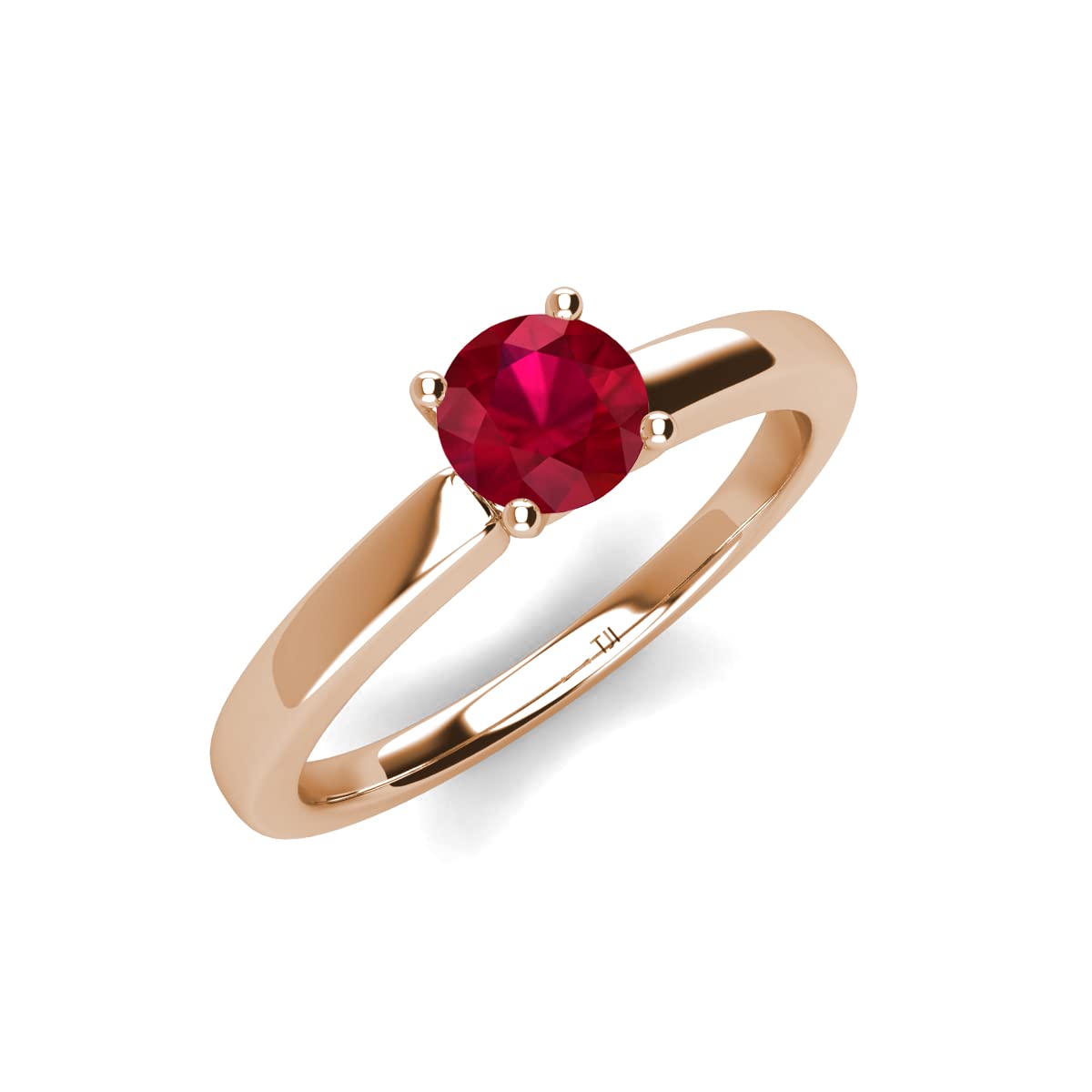 0.95ct Ruby Solitaire Ring in 14K Rose Gold - Elegant Engagement & Wedding Jewelry for Women - Perfect for Anniversaries, Proposals & Special Occasions