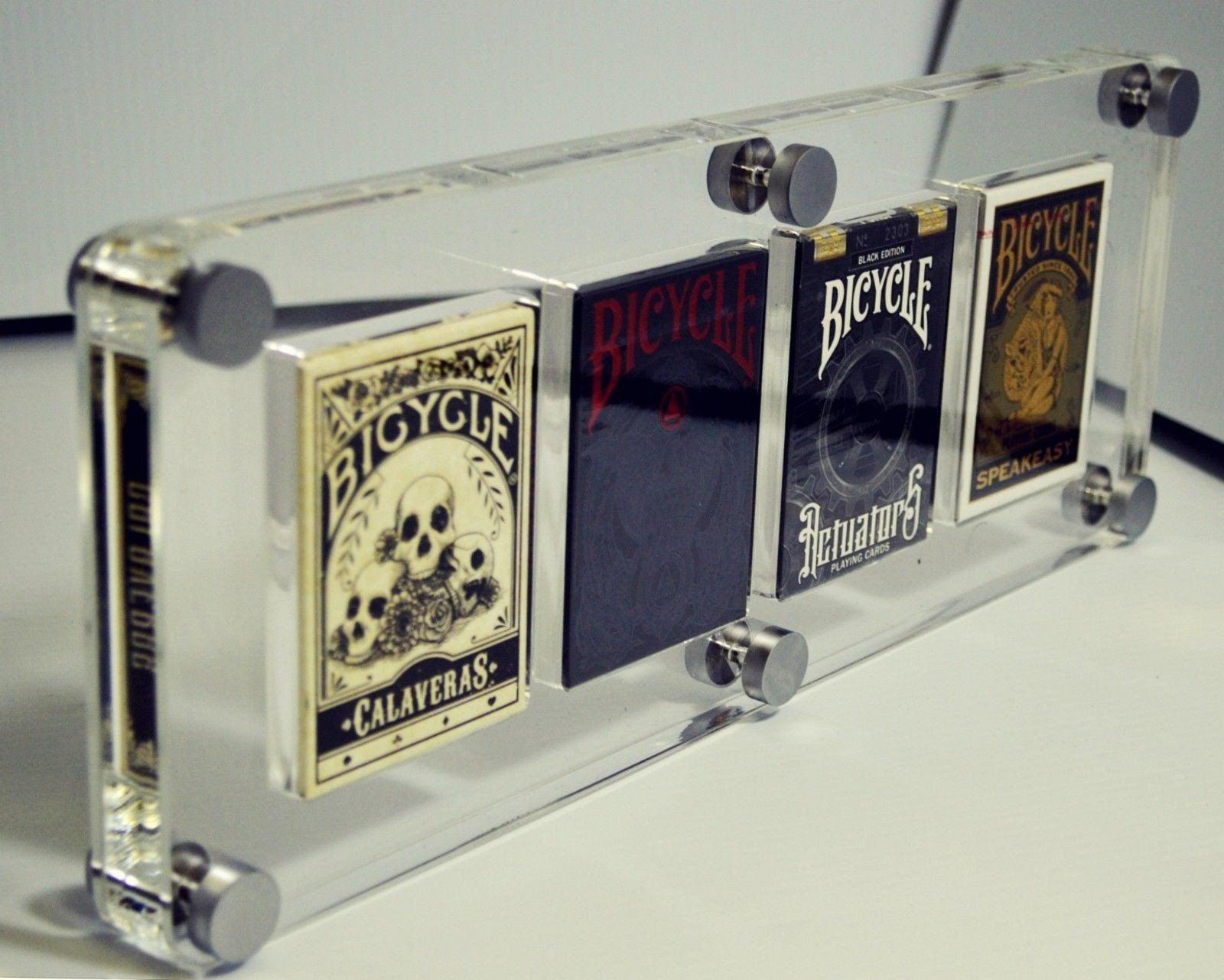 Premium Acrylic Deck Display Case - Perfect for Collectible Card Storage, Protection & Showcase | Ideal for MTG, Pokemon & Yu-Gi-Oh Cards | Home, Office & Gaming Store Display