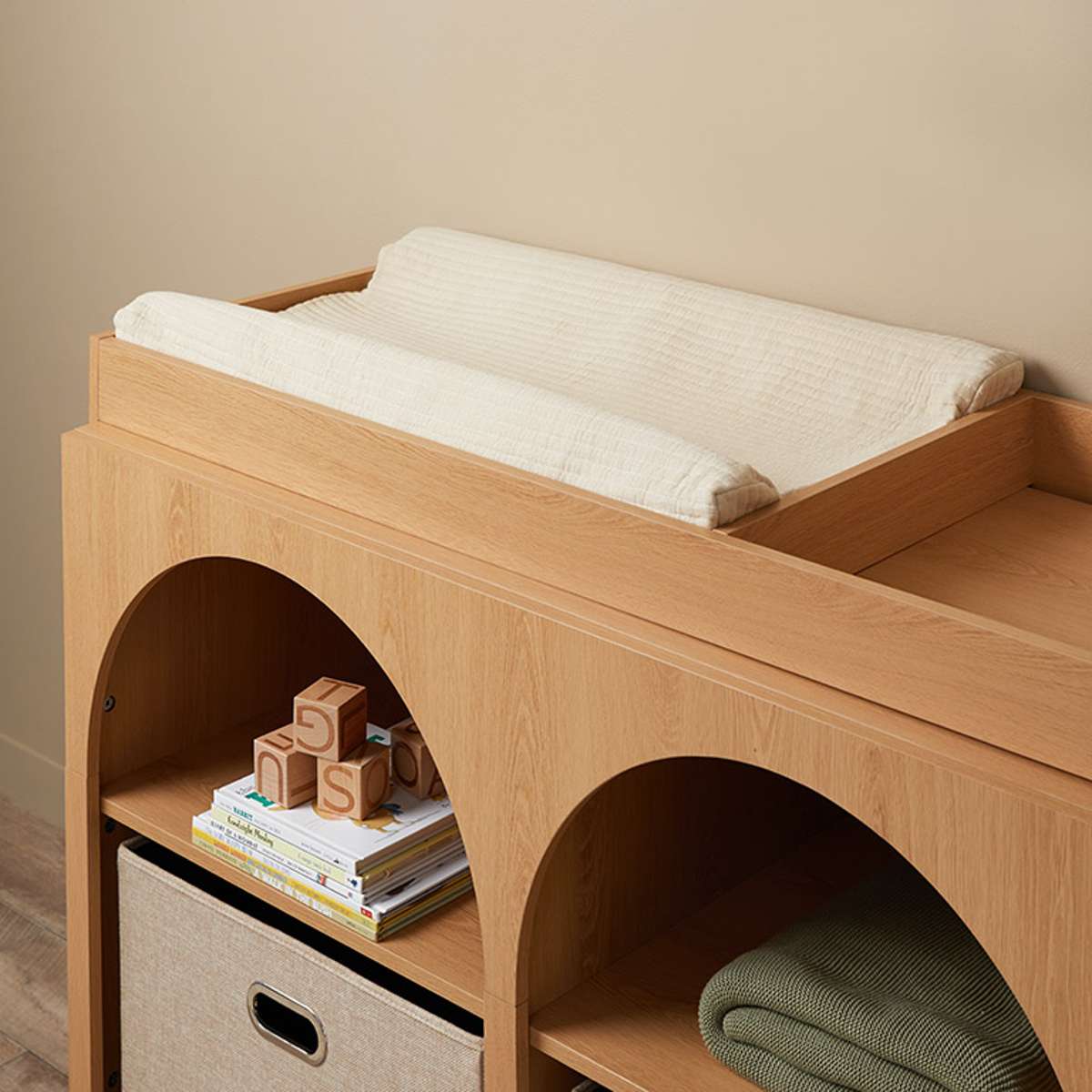 Mocka Cotton Change Mat Cover - Soft, Breathable & Natural for Baby Diaper Changing - Perfect for Nursery, Travel & Home Use