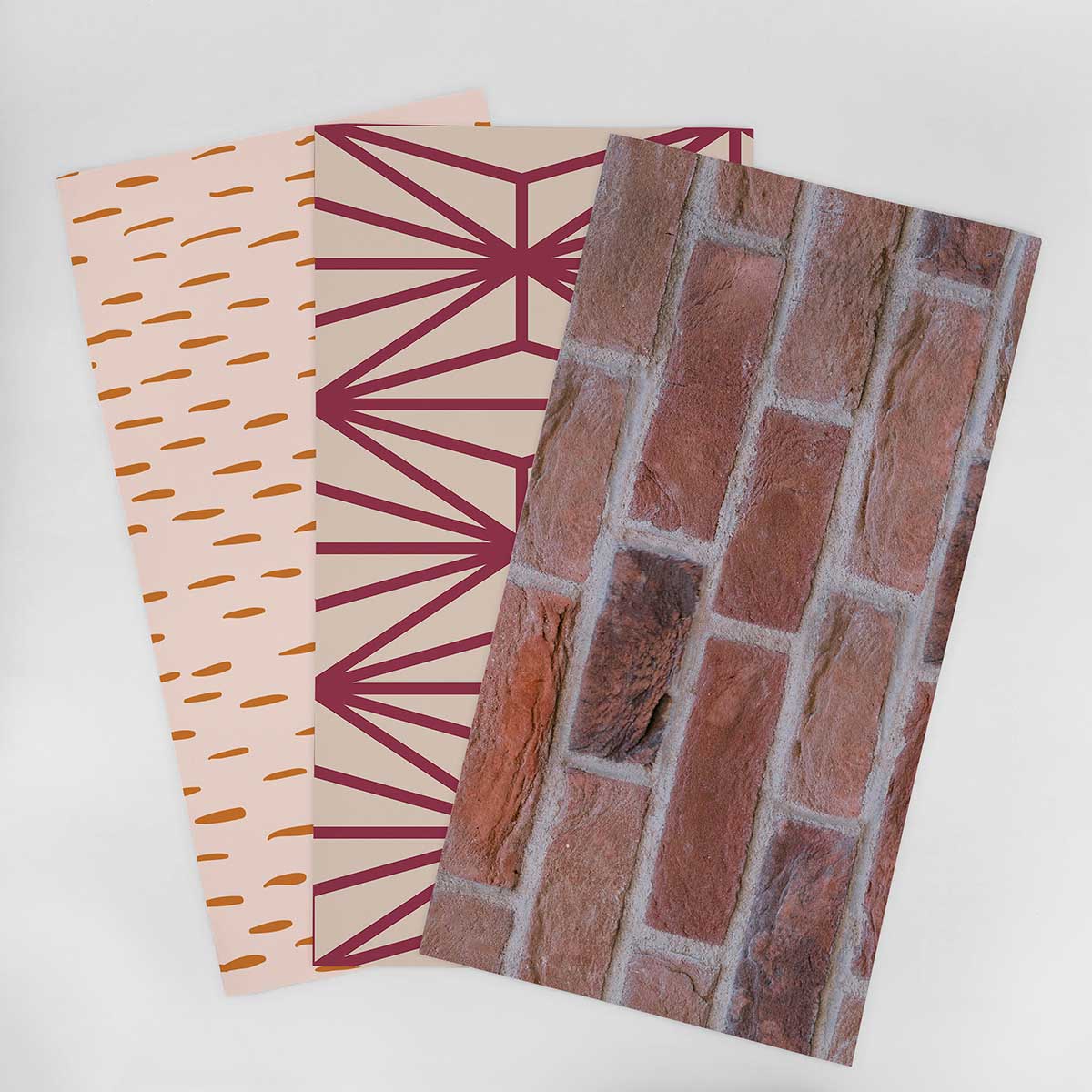 Red and Orange Wallpaper Sample for Living Room - Modern Peel & Stick Wallpaper - Perfect for Home Decor, Accent Walls & Bedroom Design
