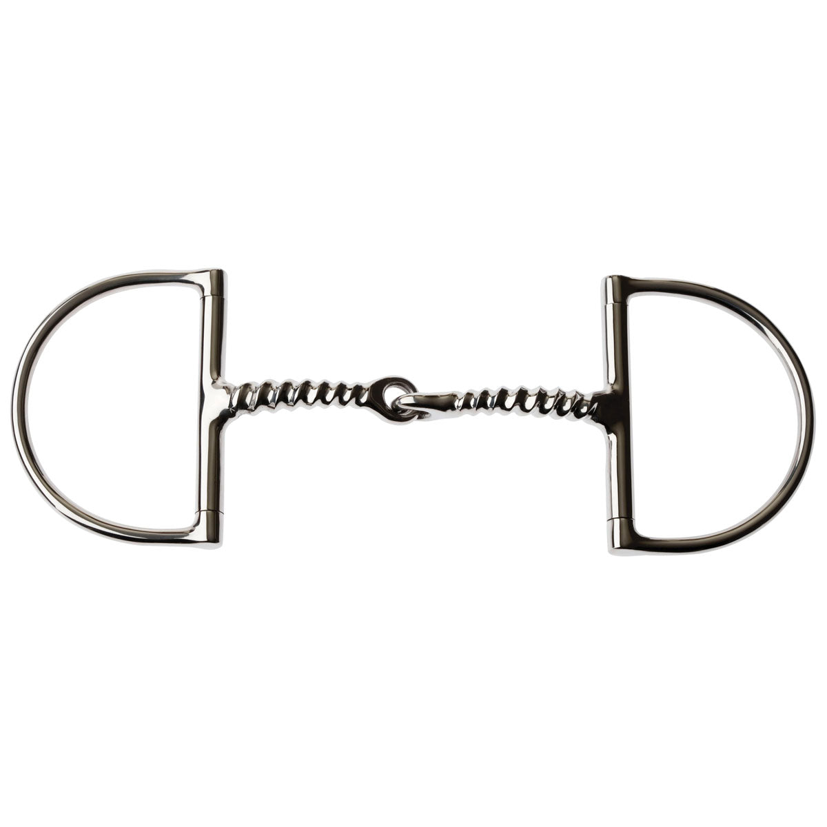 JP Korsteel Corkscrew Hunter Dee Snaffle Bit - Stainless Steel Horse Training Bit for English Riding, Jumping & Dressage - Perfect for Equestrian Competitions & Training Sessions