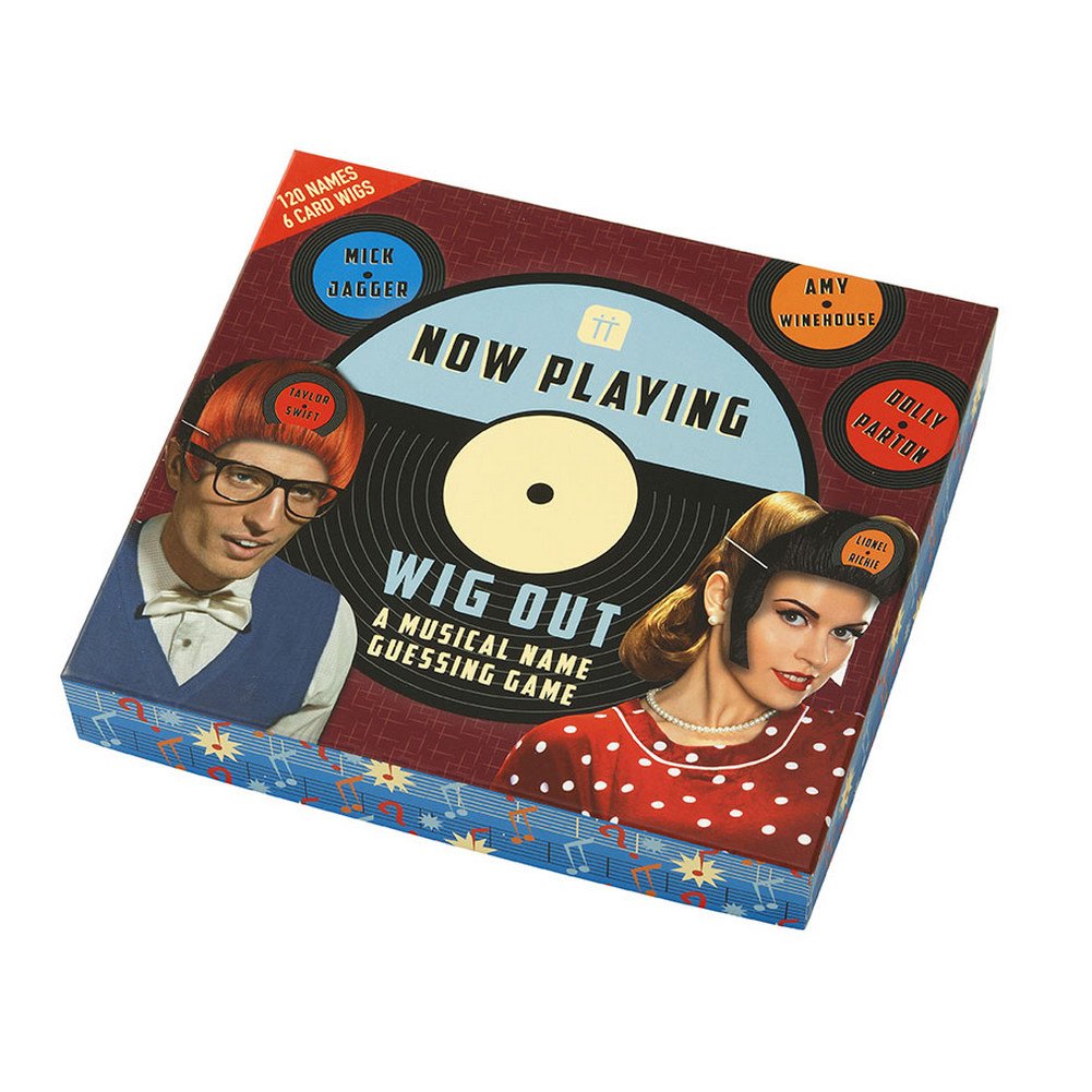 Talking Tables Now Playing Wig Out Musical Party Guessing Game - Fun Family Board Game for Adults & Kids, Multicolor - Perfect for Birthday Parties, Game Nights & Team Building Events