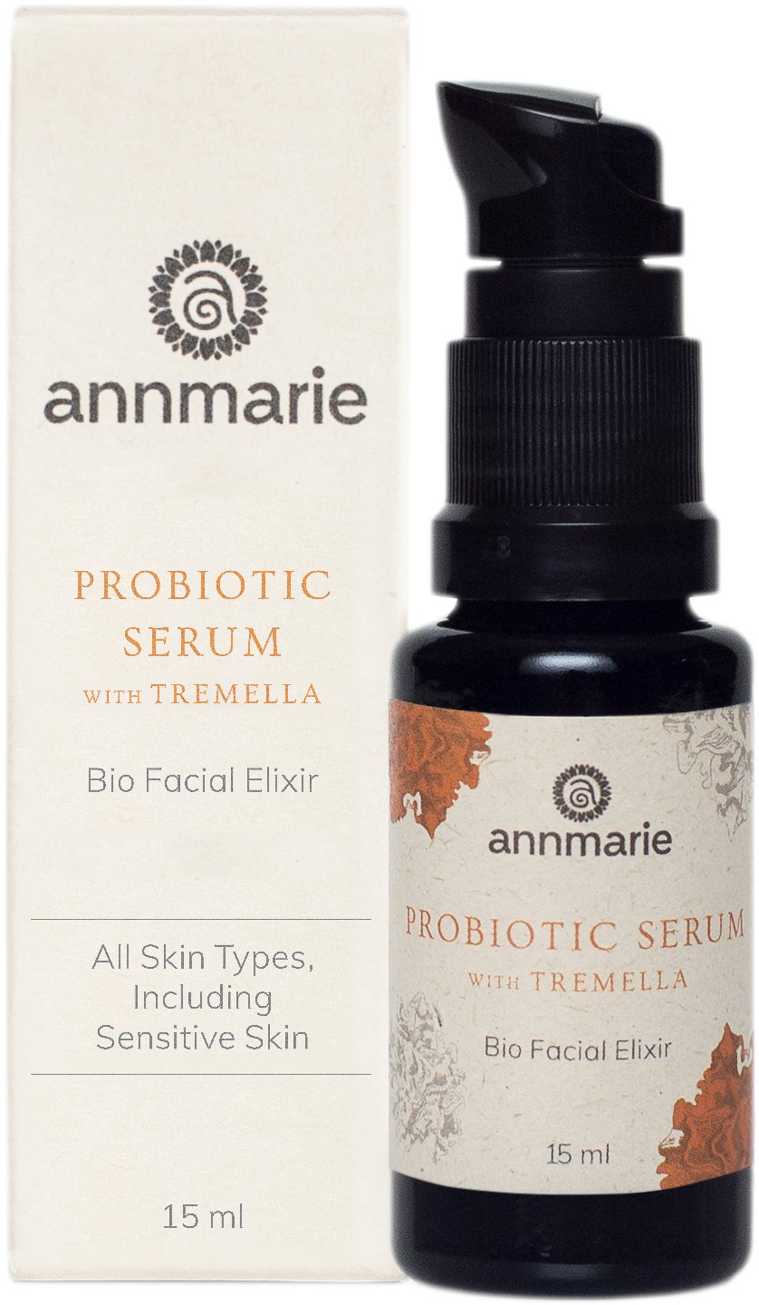 Annmarie Probiotic Serum with Tremella Mushroom & Astaxanthin - Organic Anti-Aging Face Serum for Hydration & Glow (15ml) - Perfect for Daily Skincare Routine & Nighttime Repair