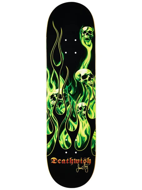 Deathwish Foy Ammonia Burn Deck 8.3875 - Premium Skateboard Deck for Street & Park Skating - Durable & High-Performance for Skaters