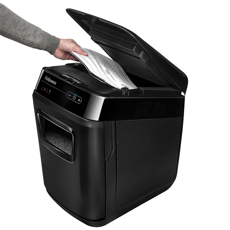 Automax 130c Auto Feed Medium Duty Cross Cut Paper Shredder - 130 Sheet Capacity for Office & Home Document Security | Ideal for Confidential Files, Tax Records & Bulk Shredding