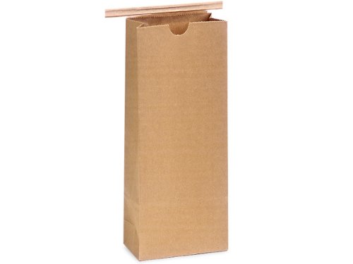 Premium Kraft Coffee Bags with Paper Liner - 1/2 lb Capacity (3-3/8