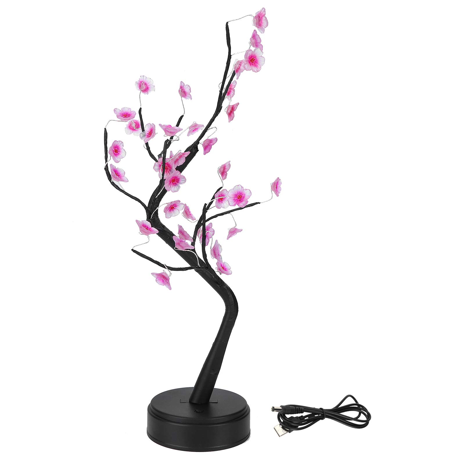 35 LED USB Plum Flower Bonsai Tree Light - Decorative Night Lamp for Home, Christmas, Holiday Decor - Perfect for Bedroom, Living Room, Party & Gift Giving