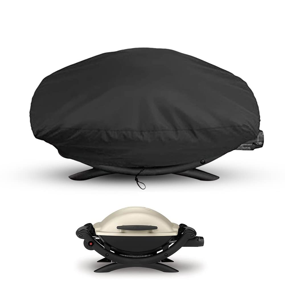 XFADR SRLIWHITE Waterproof BBQ Grill Cover - Heavy Duty Dustproof Outdoor Grill Protector for Garden, Patio & Backyard (Color: A6) | Perfect for Charcoal, Gas & Electric Grills in All Weather Conditions