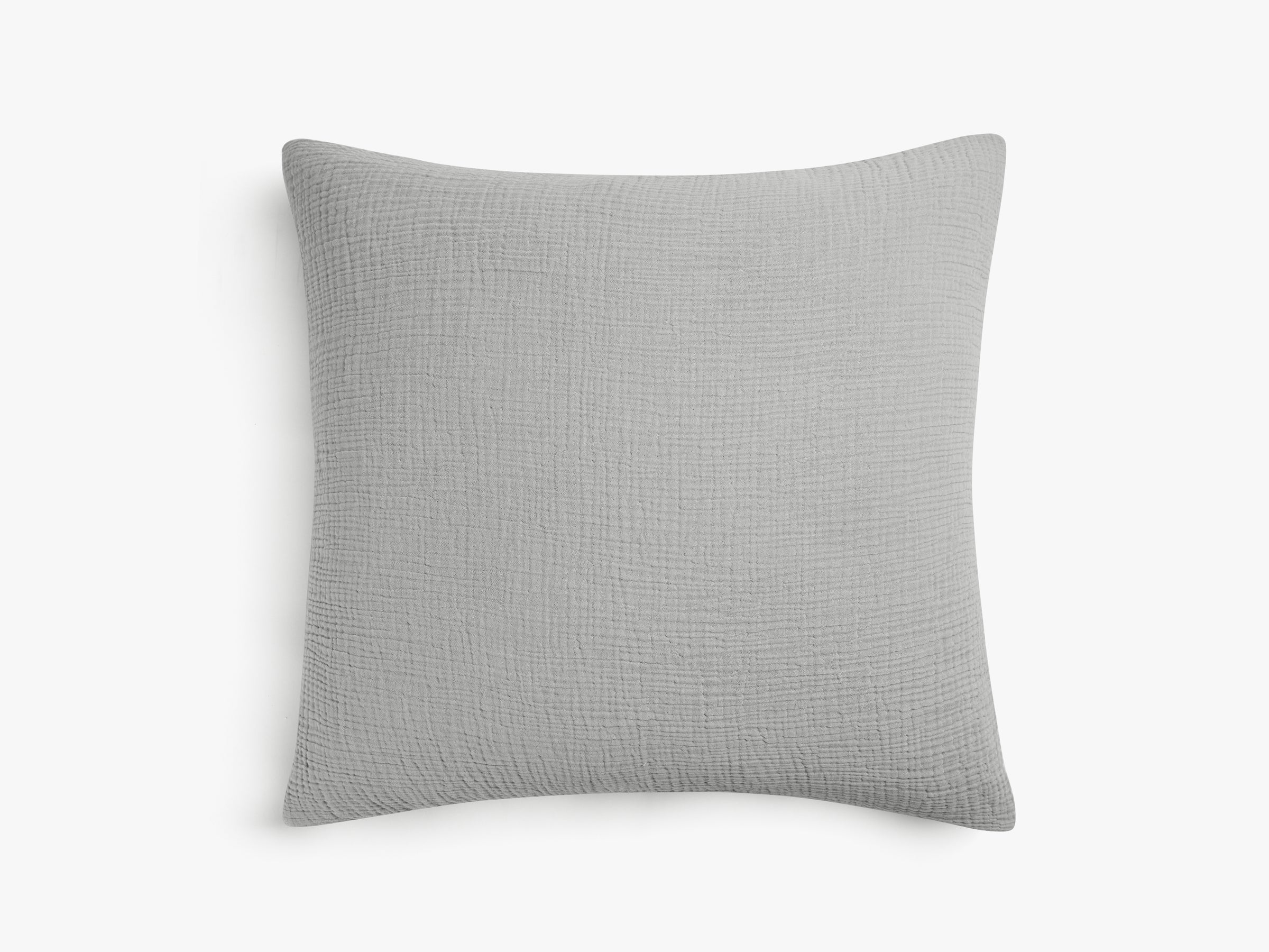 Organic Cloud Cotton Euro Sham Pillowcase - Soft & Hypoallergenic Bedding for Luxury Comfort (Smoke Grey) - Perfect for Master Bedrooms, Guest Rooms & Hotel Decor