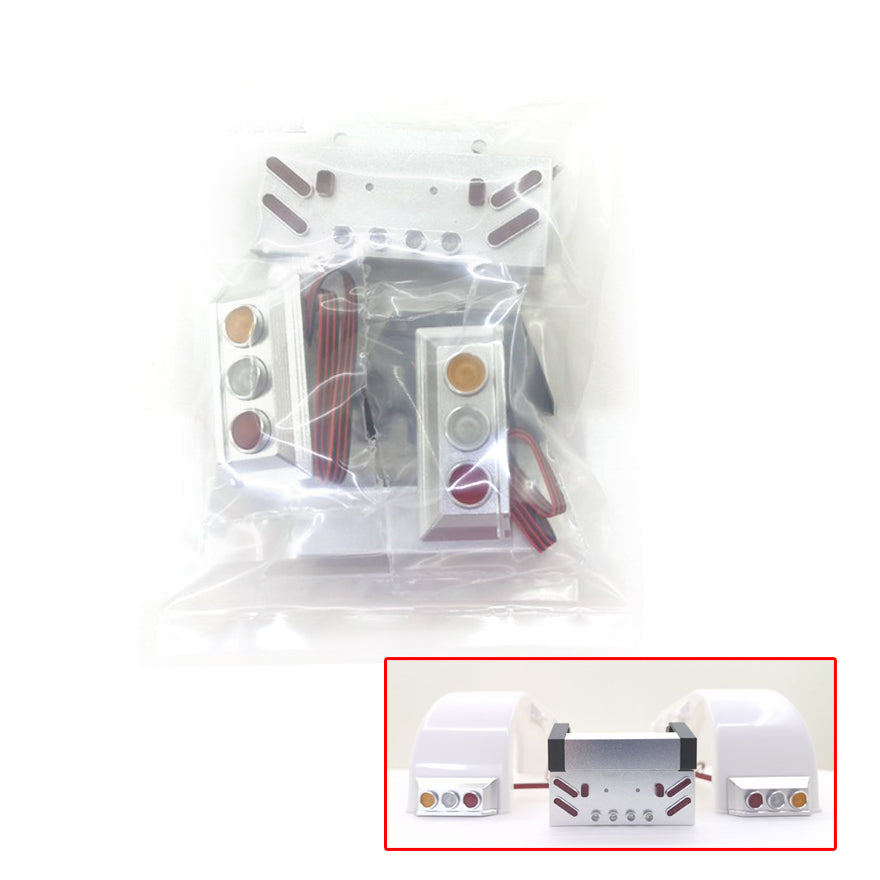 TAMIYA 1/14 RC Tractor Truck LED Taillight Kit - Durable Metal Rear Light for KING Remote Control Vehicles | Perfect for Night Driving & Off-Road RC Adventures