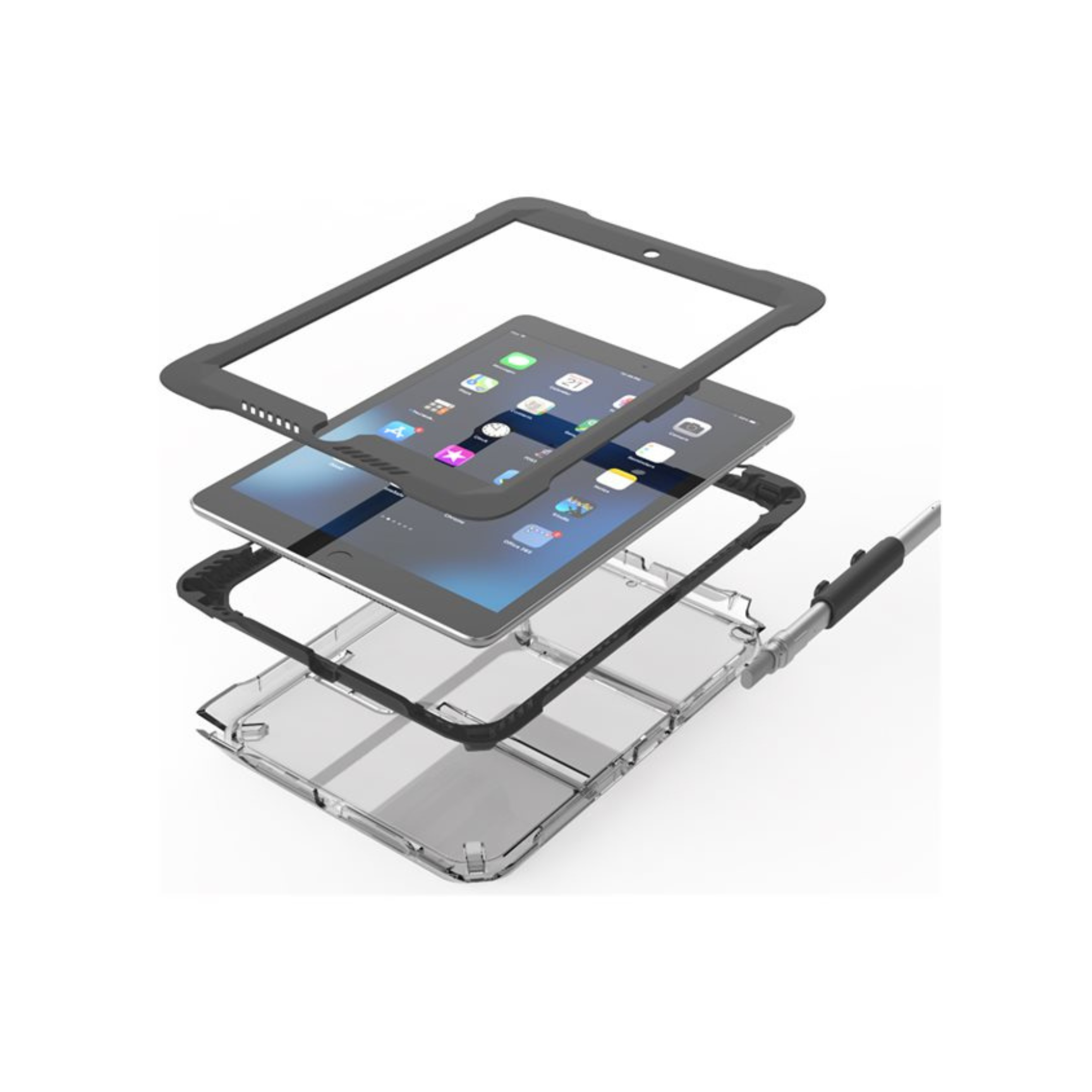 Shockproof iPad Case with Drop Protection - Durable & Lightweight Cover for iPad Pro/Air/Mini - Perfect for Travel, Work & School Use