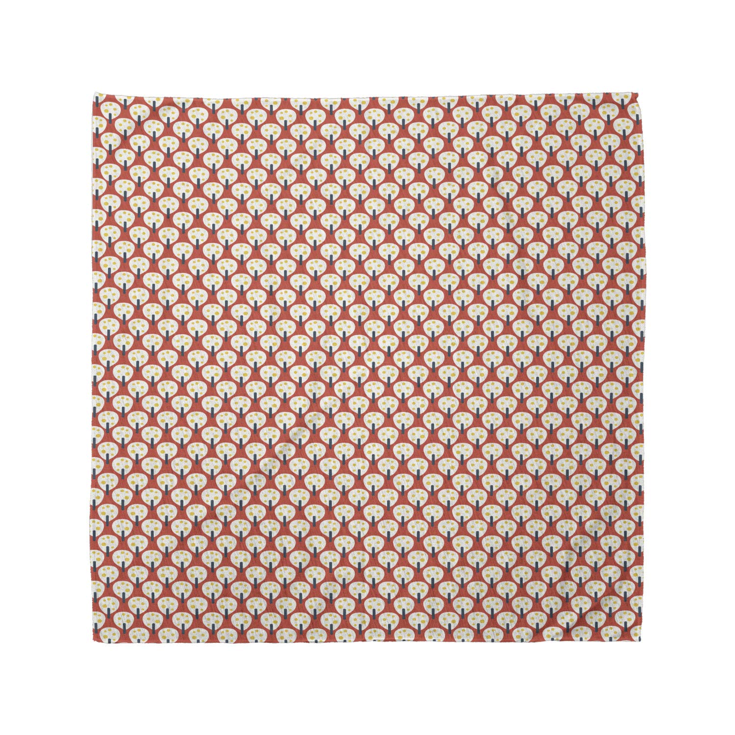 Ambesonne Abstract Unisex Bandana - Stylish Fruit Tree Print in Salmon Champagne | Perfect for Outdoor Activities, Fashion Accessories & Gifts