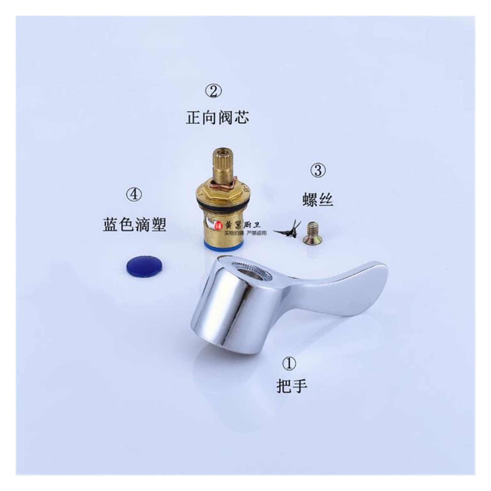 ZXLLO 1/4 Turn Basin Sink Faucet Handle Replacement Kit - Lever Head Conversion Set for Kitchen Faucet Repair (Full Set) - Perfect for DIY Kitchen Upgrades & Faucet Maintenance