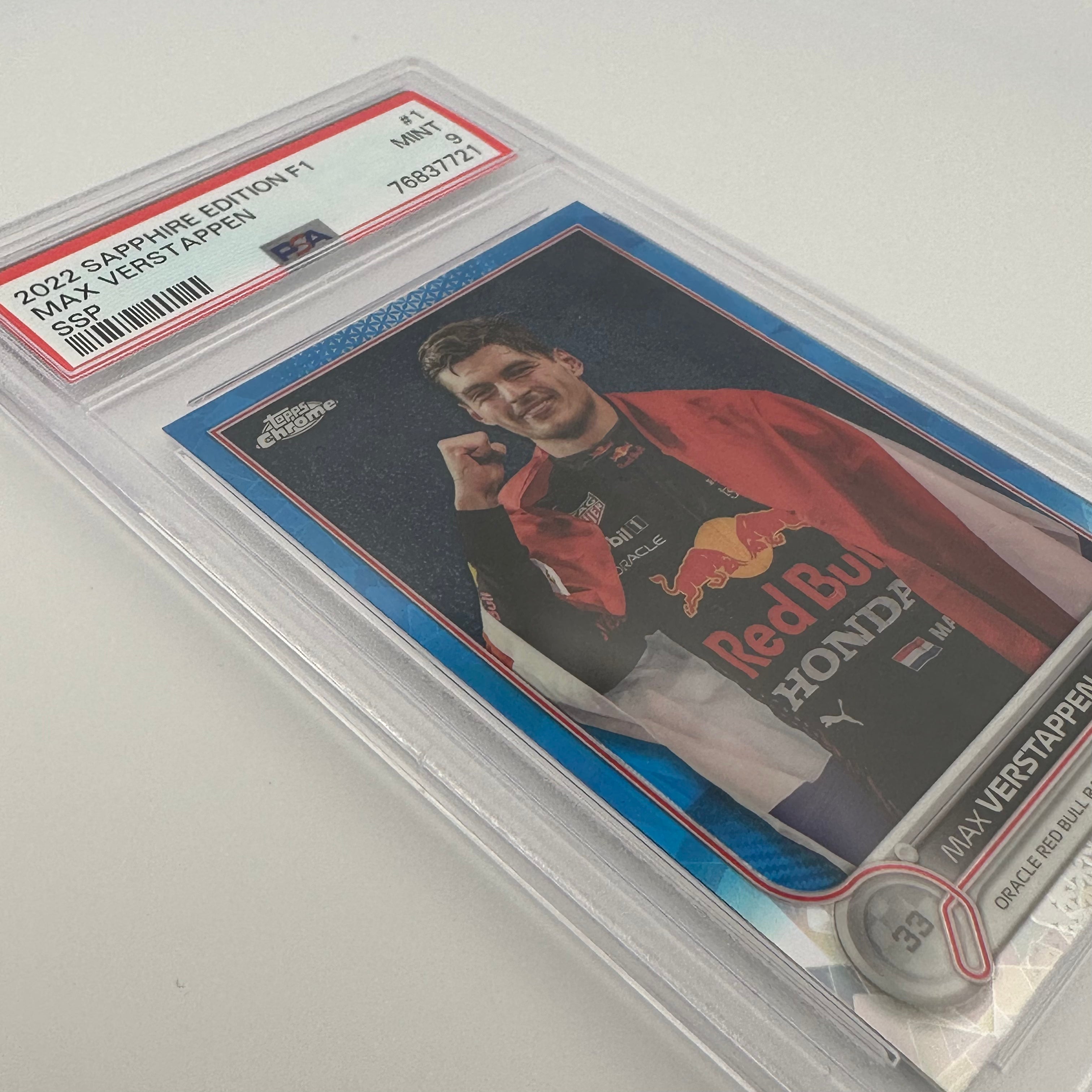 PSA 9 Graded Max Verstappen #1 Sapphire Edition SSP Trading Card - Perfect for F1 Collectors, Sports Memorabilia Enthusiasts & Investment Portfolio