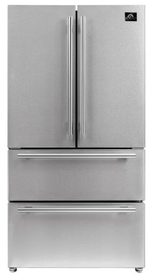 Premium Forno 48-Inch Gas Range, Range Hood & 36-Inch Refrigerator Bundle - Complete Kitchen Appliance Package for Modern Homes & Professional Chefs