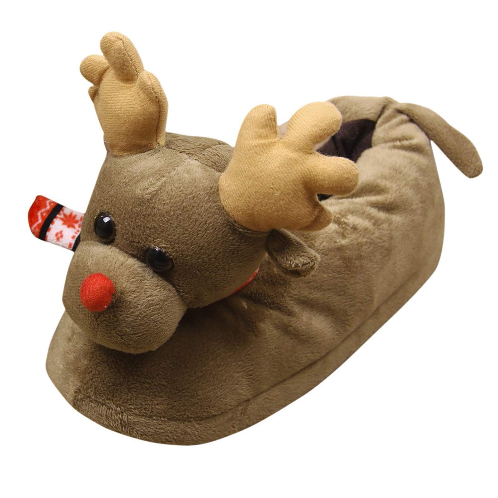 Franterd Unisex Plush Cotton Slippers - Warm Winter Indoor House Shoes for Men & Women - Cozy Home Comfort, Perfect for Christmas Gifts & Relaxing by the Fireplace