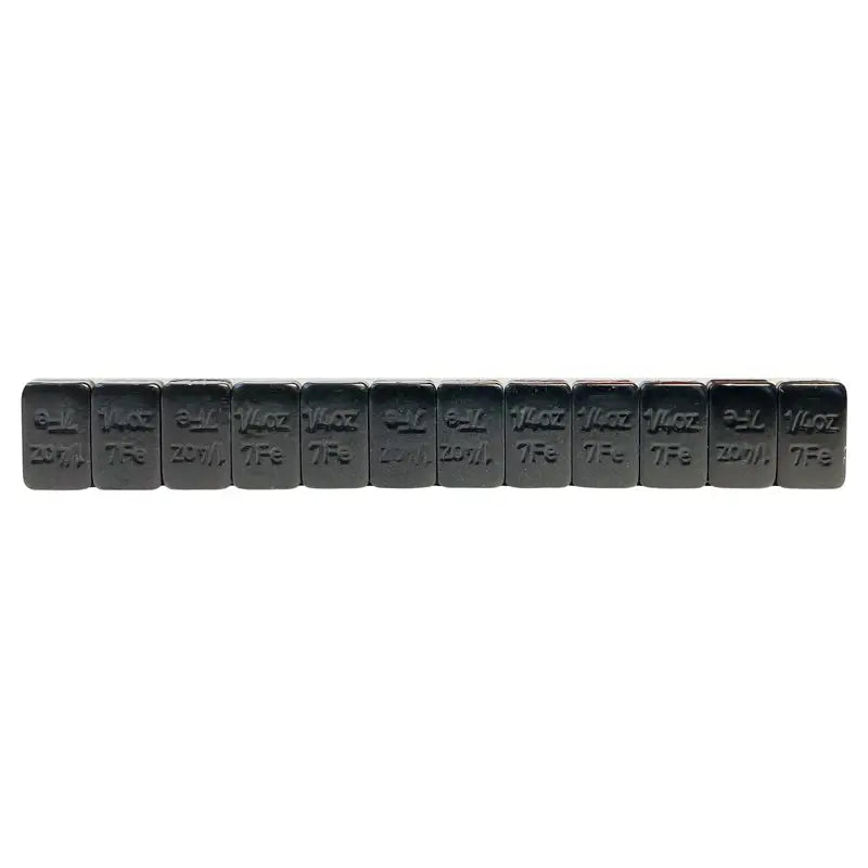 0.25 oz Black Adhesive Wheel Weights - 624 Pieces Steel Tire Balancing Weights for Cars, Trucks & Motorcycles - Perfect for Auto Repair Shops & DIY Tire Balancing