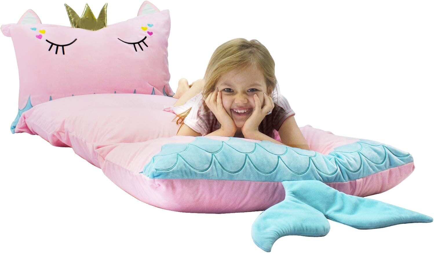 Unicorn Kids Floor Pillow - Soft Bed Seat Cover for Girls, Queen Size - Perfect for Playroom, Bedroom, and Cozy Reading Nook