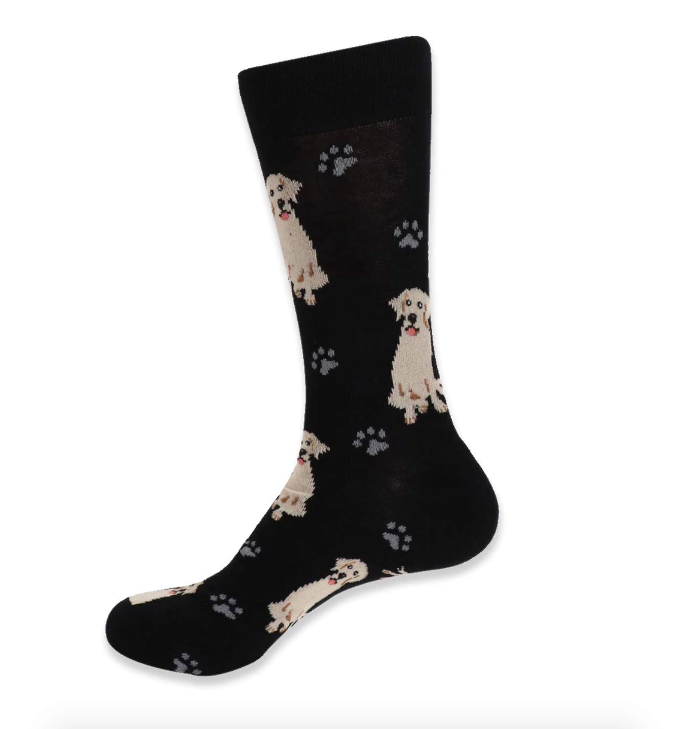 Urban-Peacock Men's Novelty Socks - Fun Dog & Cat Print Crew Socks for Men - 3/6/12 Pack Multi-Color Options - Perfect Gift for Pet Lovers, Casual Wear & Office Socks