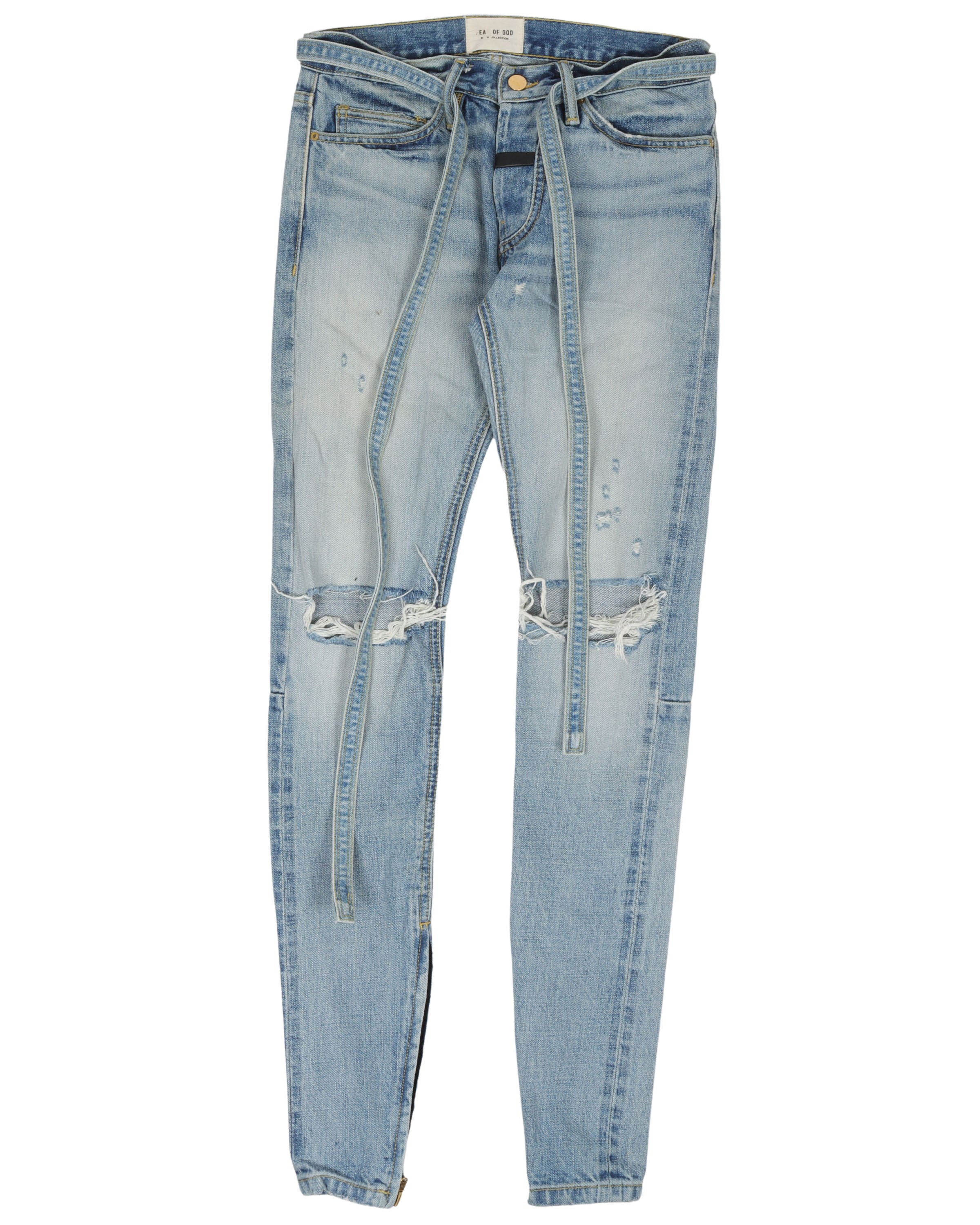 6th Collection Light Wash Jeans for Women - High Waist Distressed Skinny Jeans | Comfortable Stretch Denim Pants for Casual Wear & Everyday Outfits