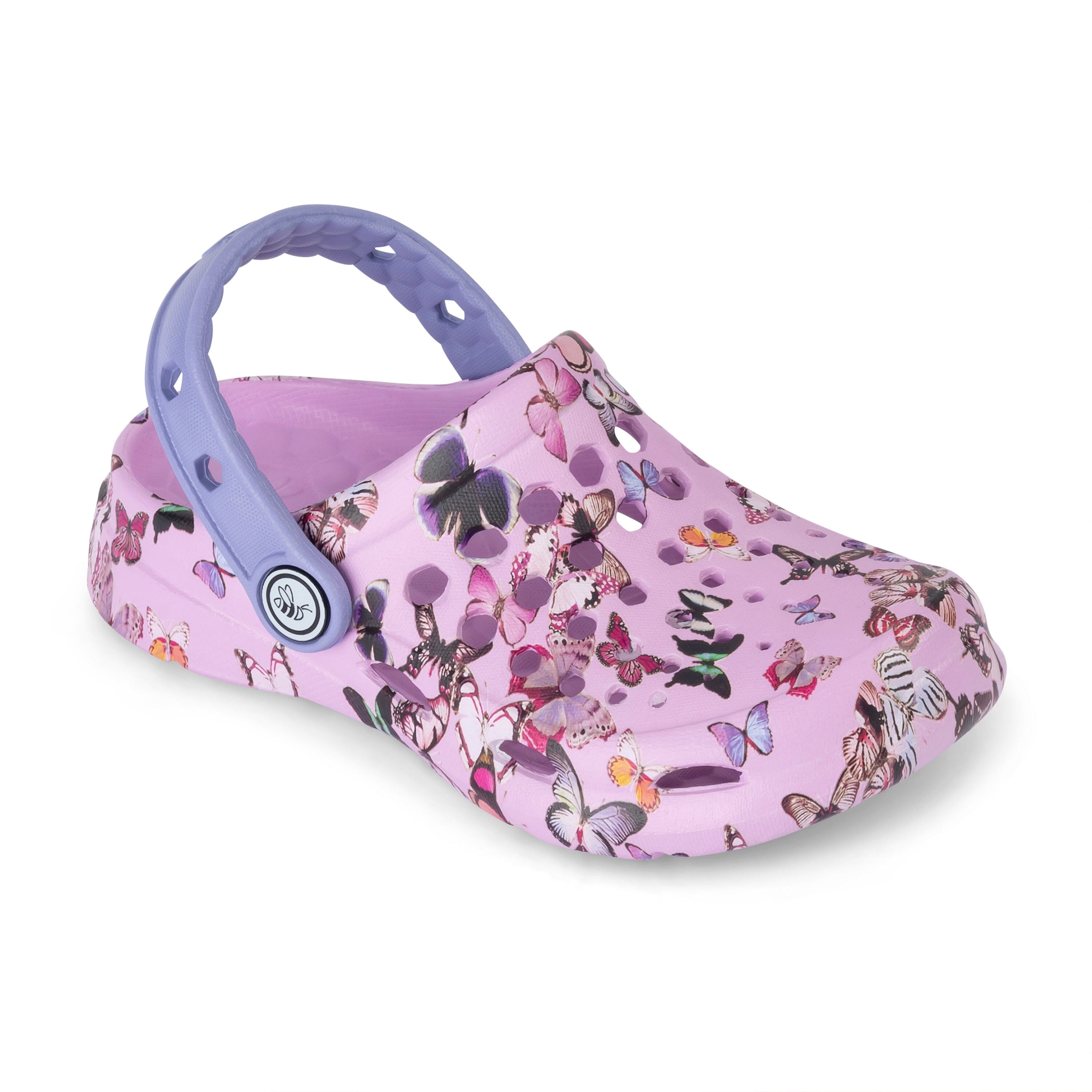 JOYBEES Active Clog Shoes for Kids - Non-Slip Waterproof Garden Clogs with Fun Graphics - Perfect for Outdoor Play, Beach, and Pool Activities