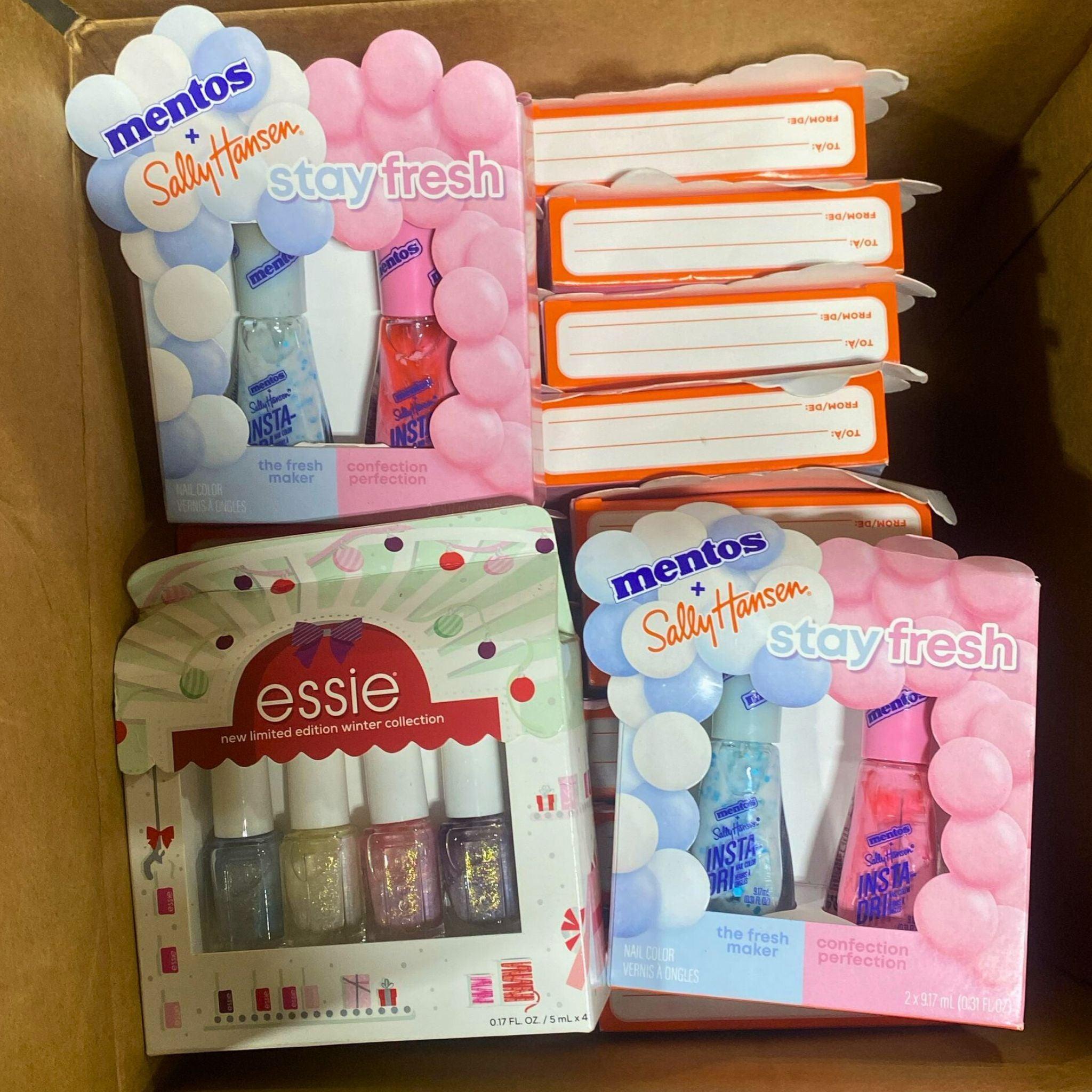 Essie & Mentos + Sally Hansen Nail Polish Set - 52 Piece Professional Nail Polish Collection for Manicure, Pedicure & Nail Art - Perfect for Salons, Home Use & Gift Giving