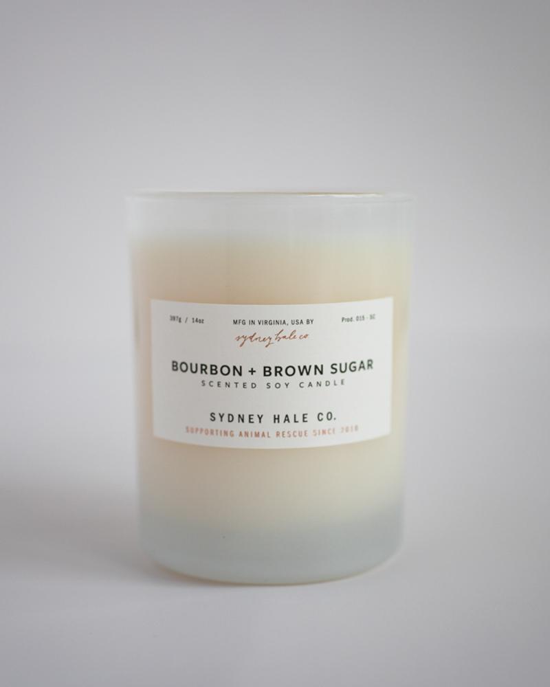 Premium Bourbon & Brown Sugar Scented Candle - Handmade Soy Wax Candle for Home, Office & Romantic Gifts - Long Lasting Aroma for Relaxation & Stress Relief
