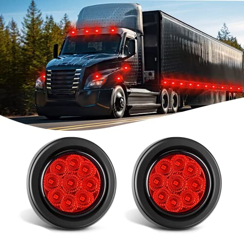 Red 2Pcs 9LED
