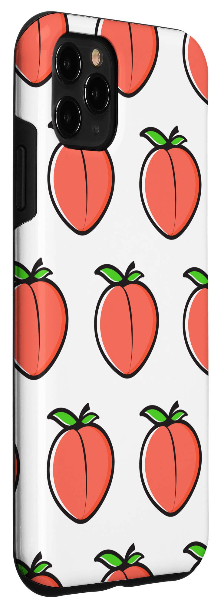 iPhone 11 Pro Max Case - Peach Fruit Design, Summer Tropical Style, Slim Protective Cover for Daily Use, Travel & Outdoor Activities